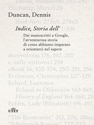 cover image of Indice, storia dell'